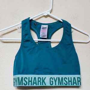 Gymshark Teal Sports Bra. Size Small
